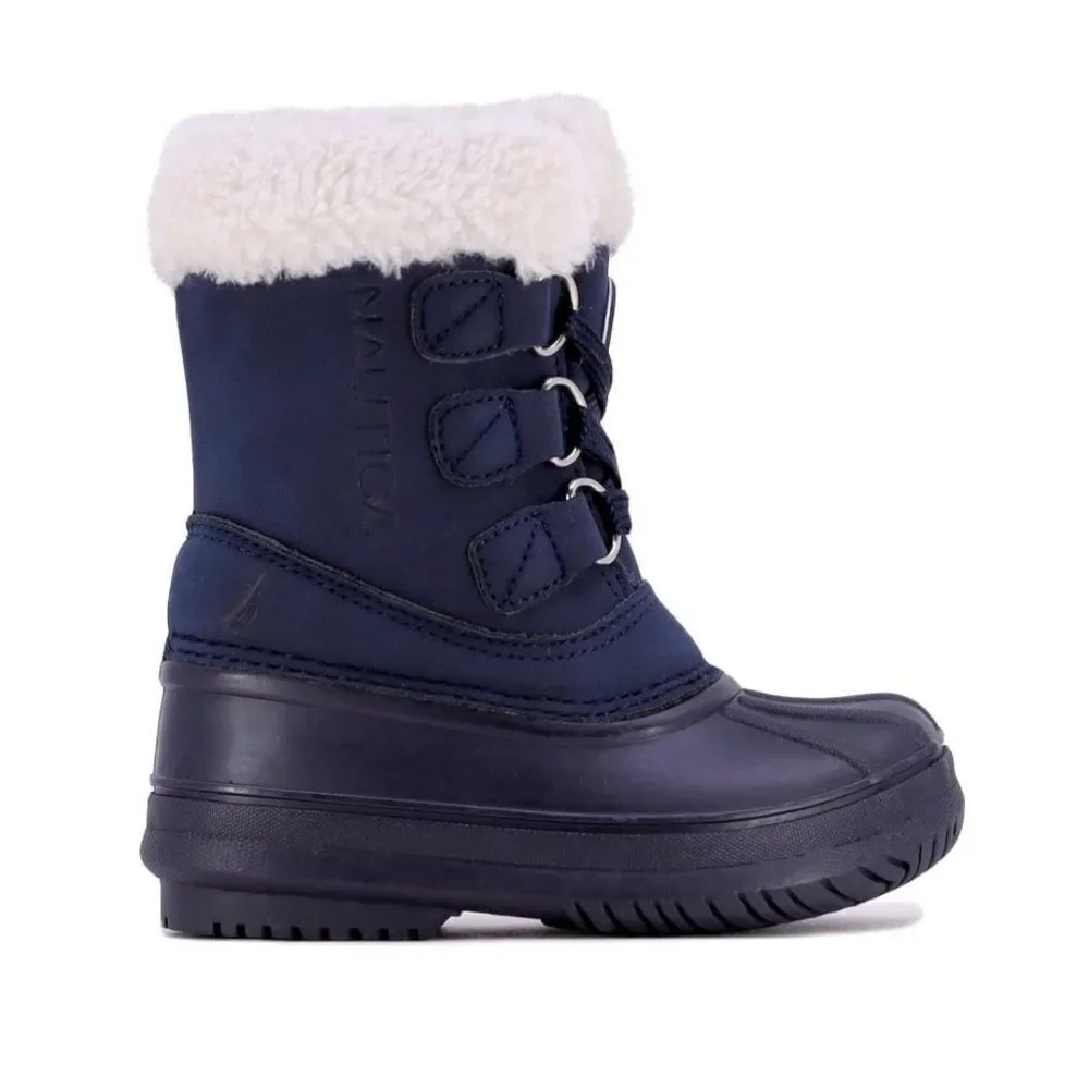 Nautica Kids Baby Boys Duck Boots Kids Waterproof Rain Snow Size 5 NEW # box 885
